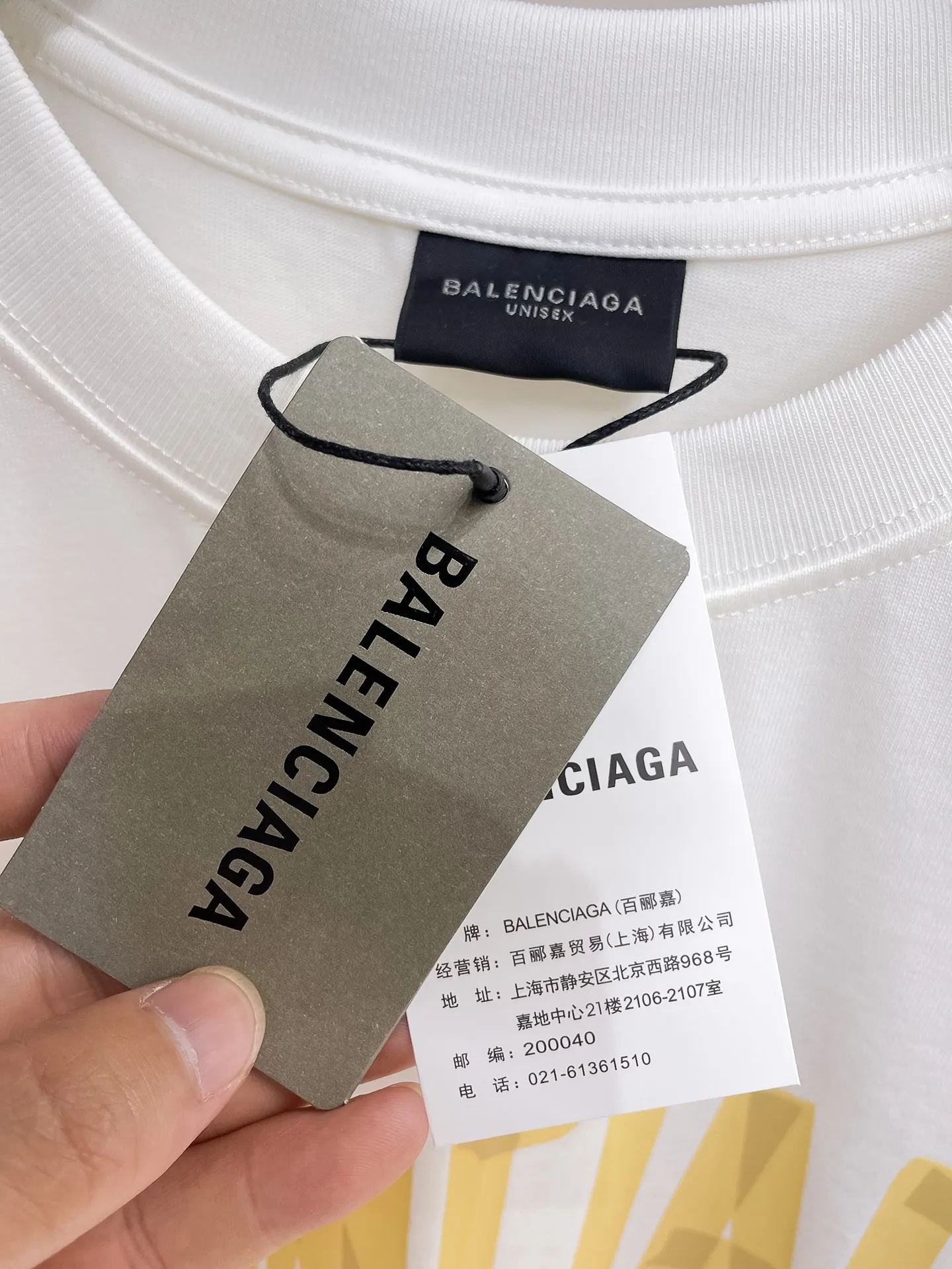Balenc*🔥36ss T Premium logo Premium 300g🌹 7A Versatile Same Style Size：S-XL